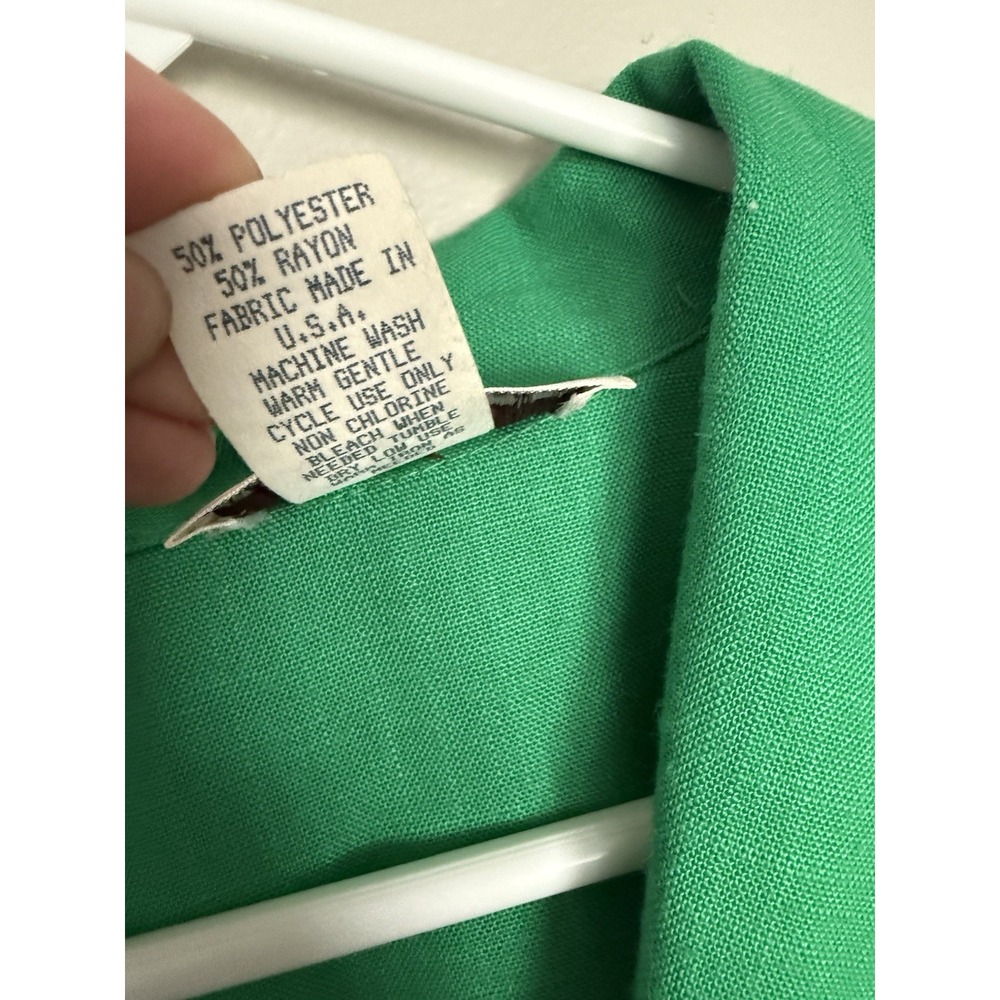 Worthington Suit Set Green Blazer & Pants 10 Petite Feminine Office Outfit USA - Picture 4 of 12